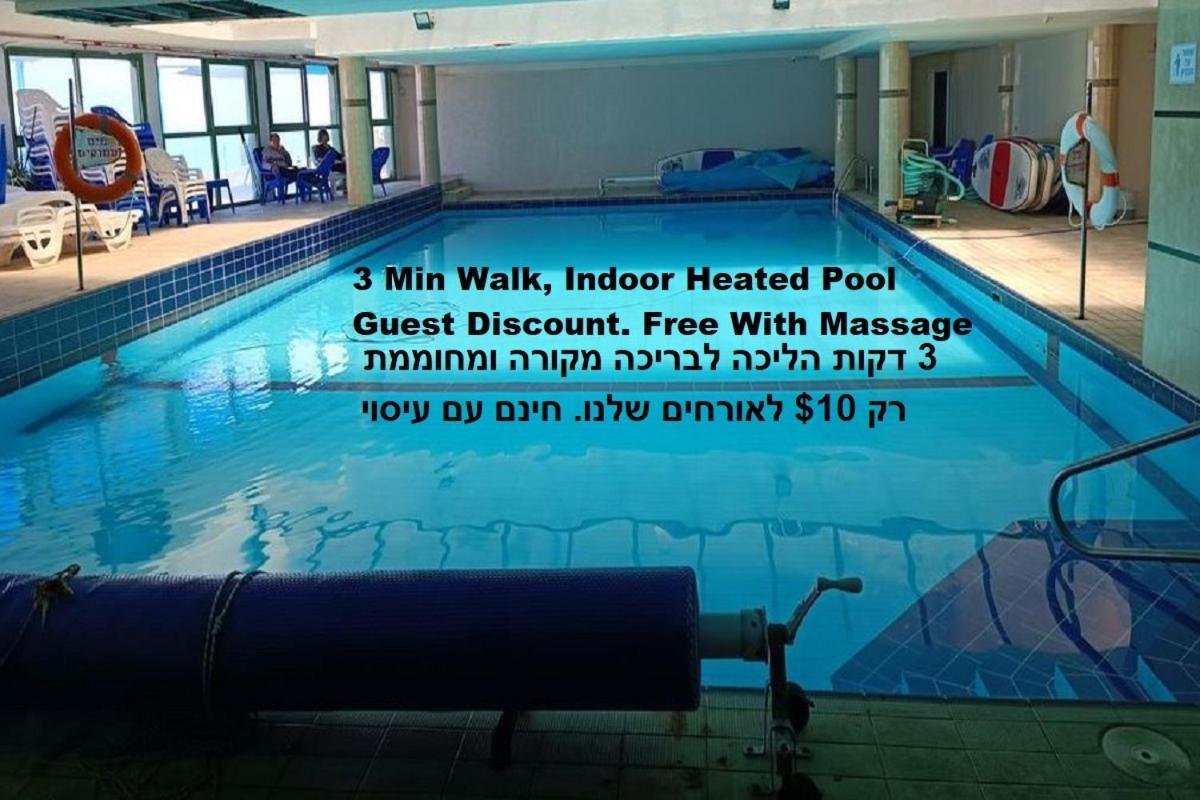 Beach Suite Israel- Best View, Gym, Massage Chair, Low Fee For Off-Site Indoor Pool Spa ביץ סוייט ישראל- נוף ים מאלף, כיסא מסאז, חדר כושר, אפשרות לבריכה מקורה, וספא בתשלום ממש מוזל Ашкелон Екстер'єр фото